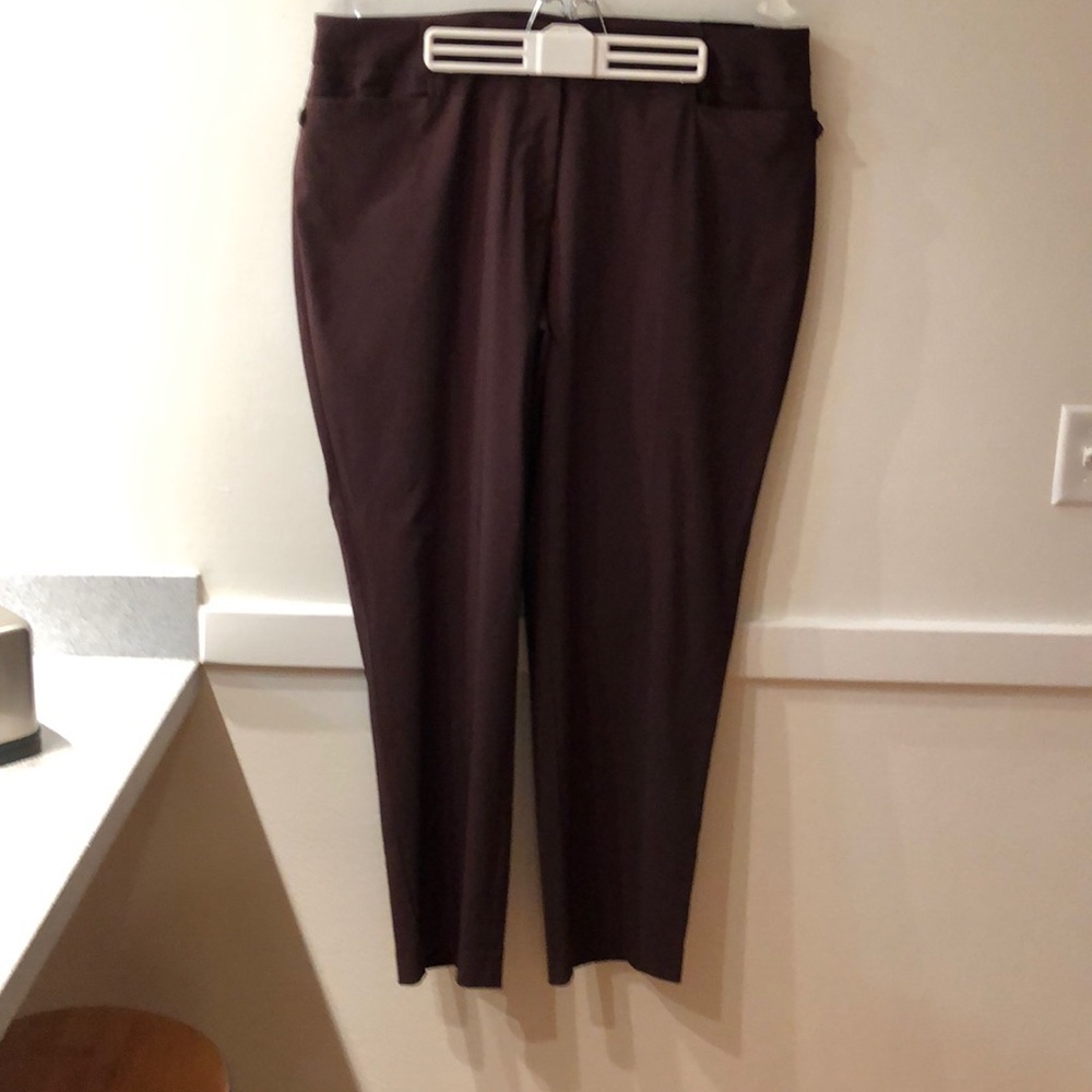Lane Bryant Madison Trouser straight leg. Brown